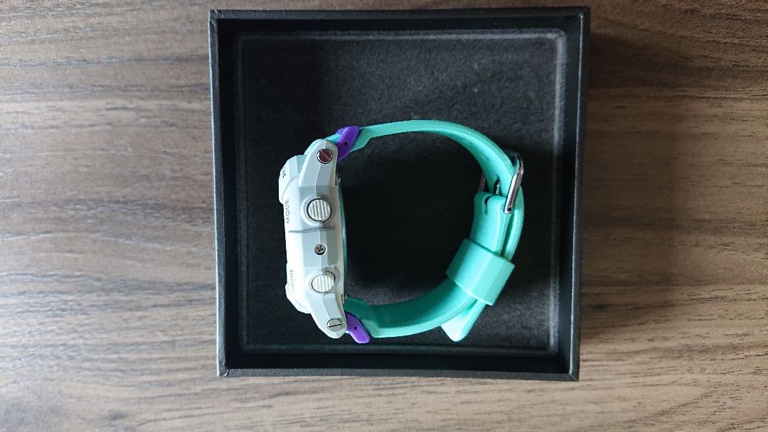 Casio Baby-G BGA-180 Watch with Gray Dial and Green Strap — Japan Import