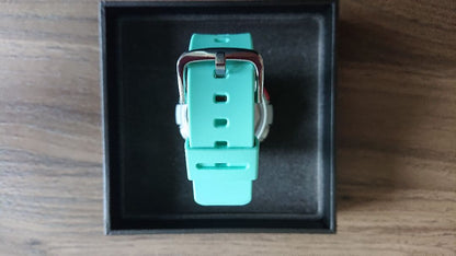 Casio Baby-G BGA-180 Watch with Gray Dial and Green Strap — Japan Import