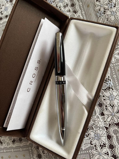 Cross Mechanical Pencil Body with Silver and Black Finish — Japan Import