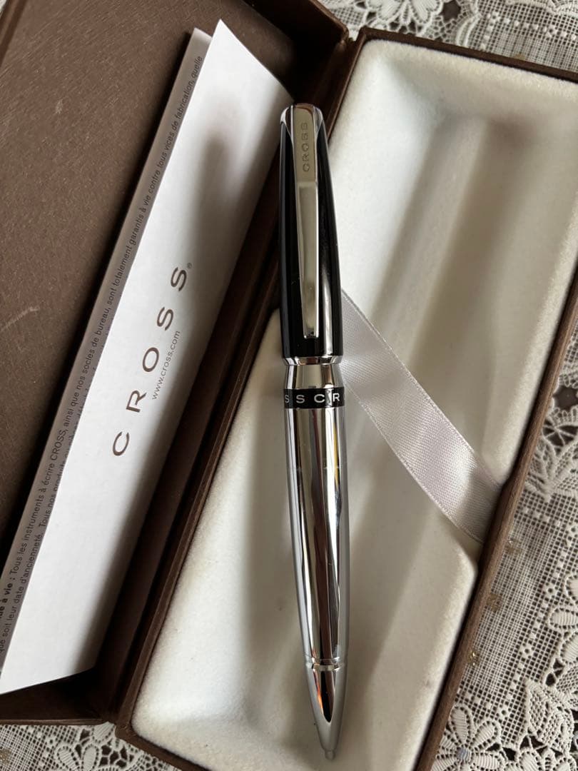 Cross Mechanical Pencil Body with Silver and Black Finish — Japan Import