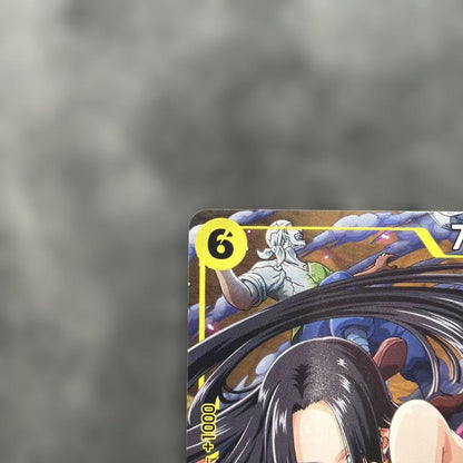 One Piece Boa Hancock P-115 character card with yellow attribute, cost 6, power 7000 from Japan import