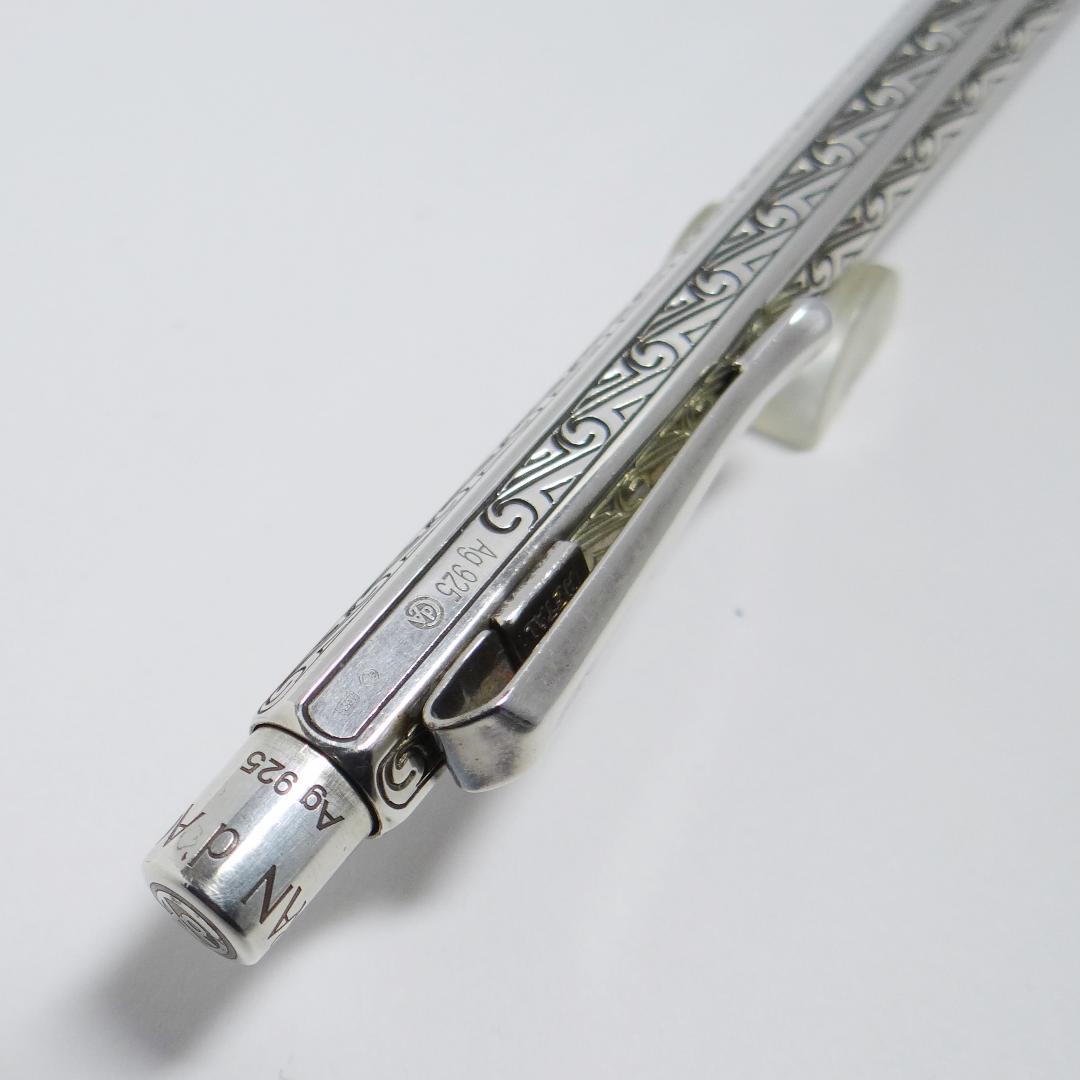Caran d'Ache Ecureuil Amphora sterling silver Ag925 ballpoint pen with minor tarnish and scratches