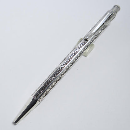 Caran d'Ache Ecureuil Amphora sterling silver Ag925 ballpoint pen with minor tarnish and scratches