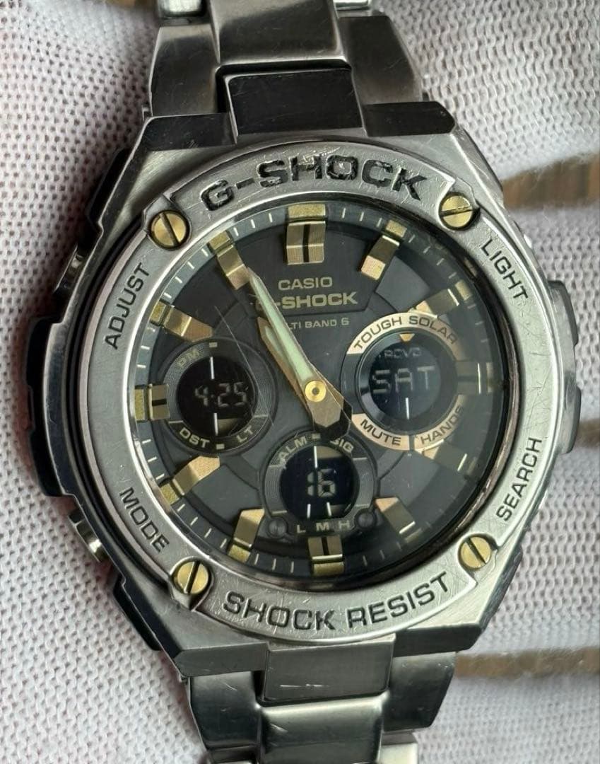 Casio G-SHOCK G-Steel GST-W110D-1A9JF Solar Radio Watch — Japan Import