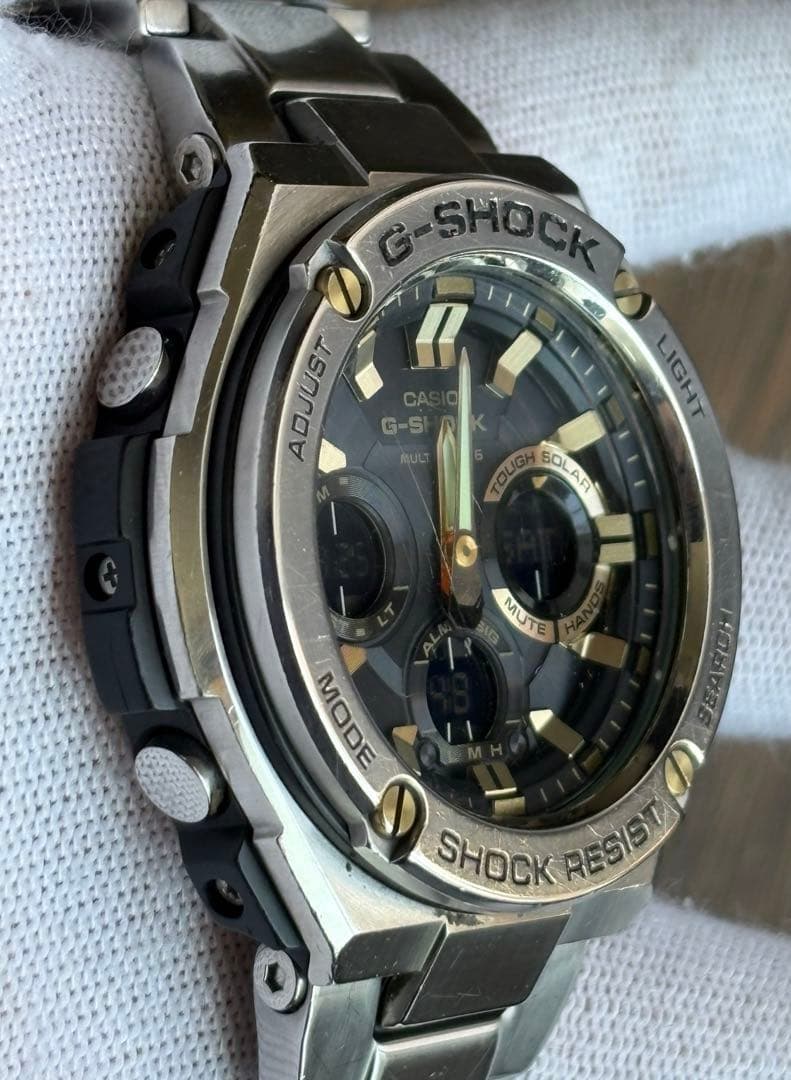 Casio G-SHOCK G-Steel GST-W110D-1A9JF Solar Radio Watch — Japan Import