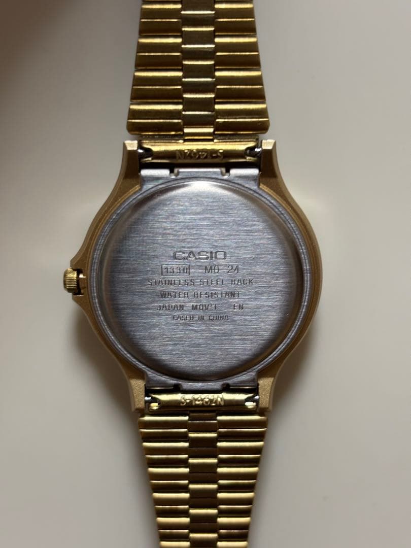 Casio Analog Quartz Watch in Gold Color Minimalist Design