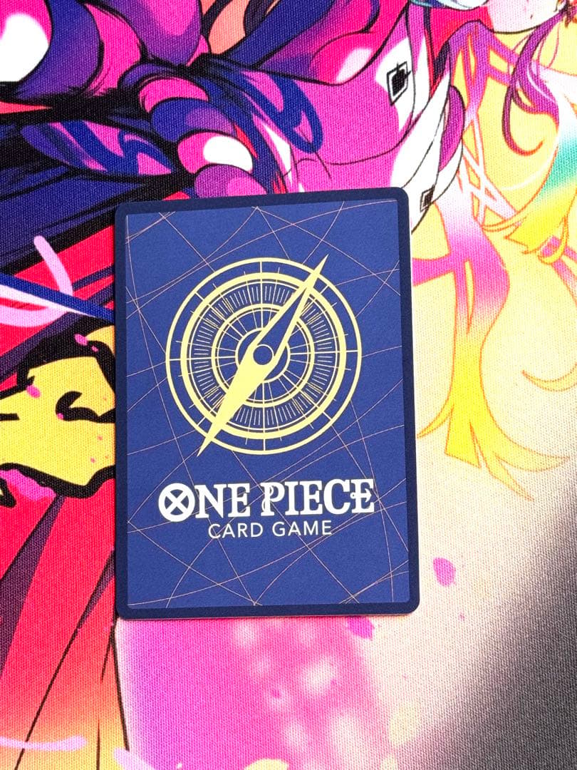 One Piece Boa Hancock OP02-059 blue attribute character card in protective sleeve and card loader
