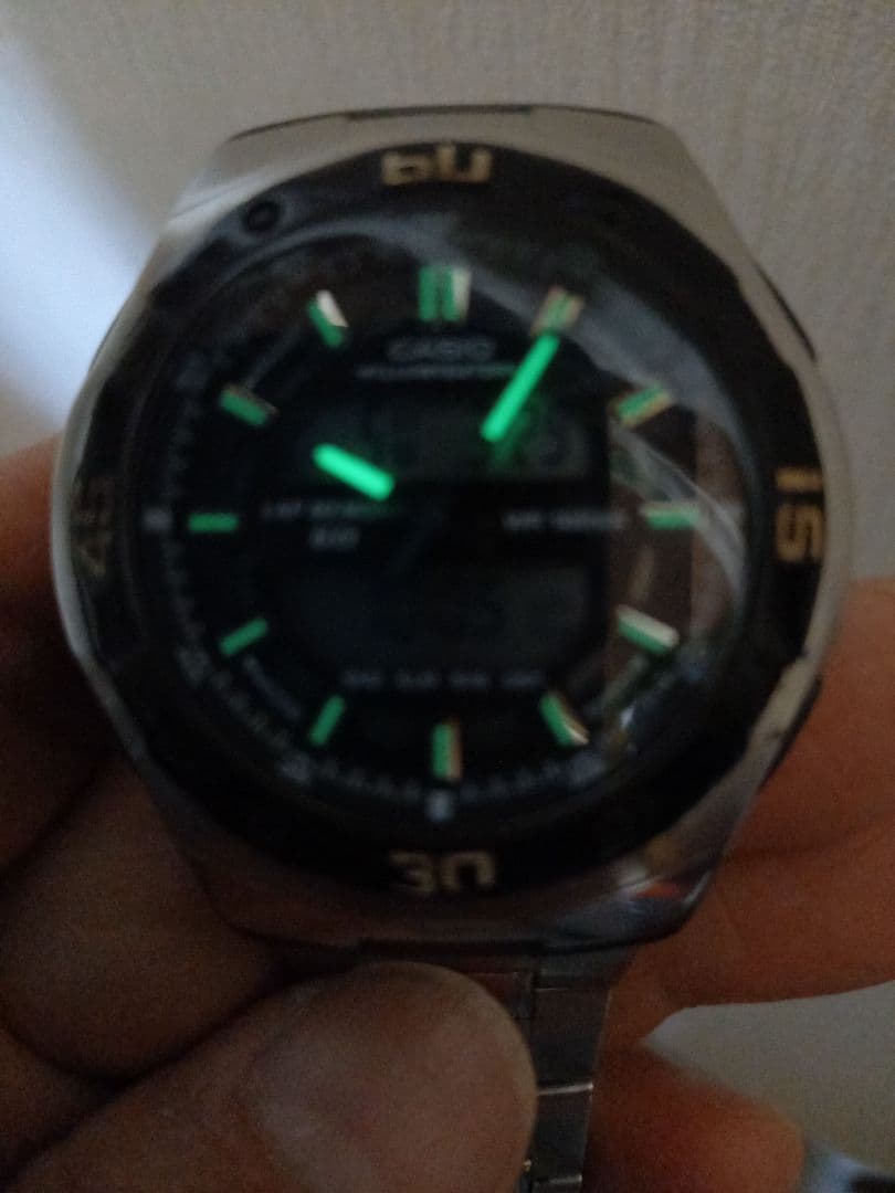 Casio AQ-164W Dual Time Watch with 10 Bar Water Resistance — Japan Import