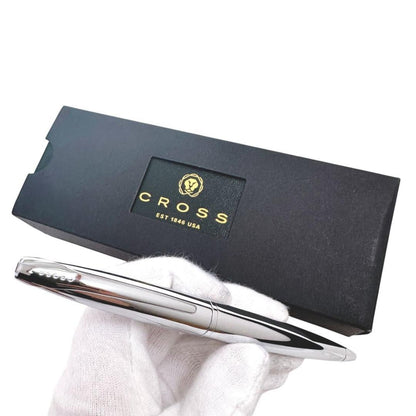 Cross Silver Ballpoint Pen ATX882-2 Pure Chrome USA Boxed
