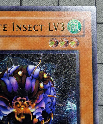 Yugioh Ultimate Insect LV3 Relief monster card with wind attribute insect race level 3 ultimate rare Old Asia Version First Edition