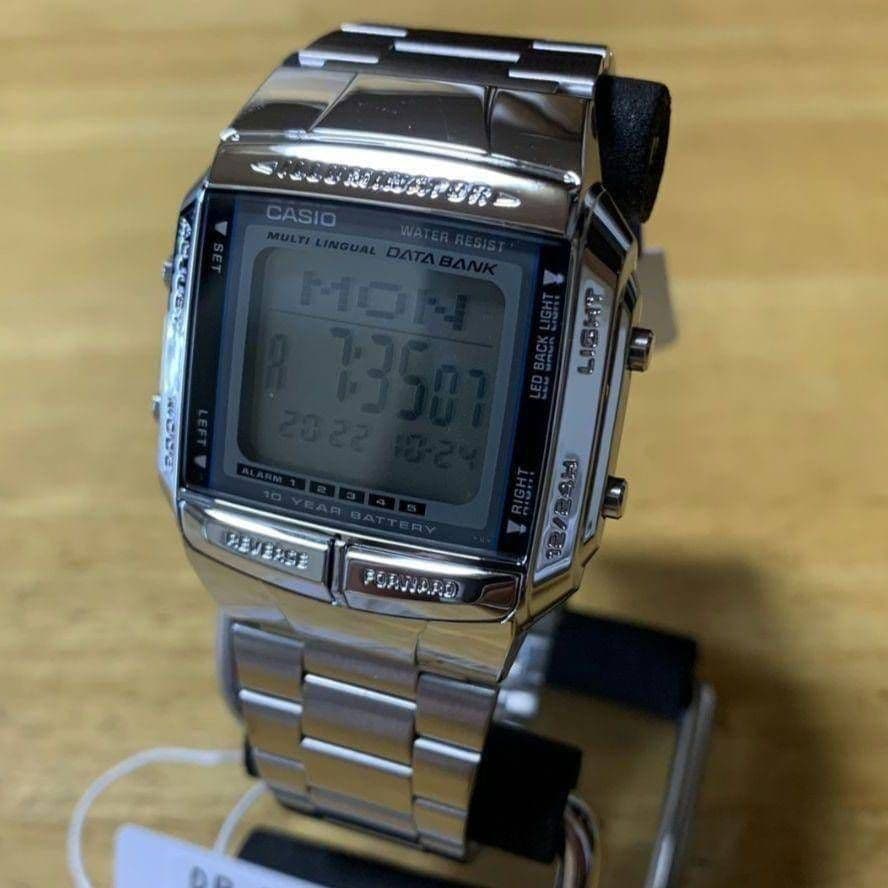 Casio Data Bank DB-360-1A Digital Mens Watch Dual Time LCD Japan Import