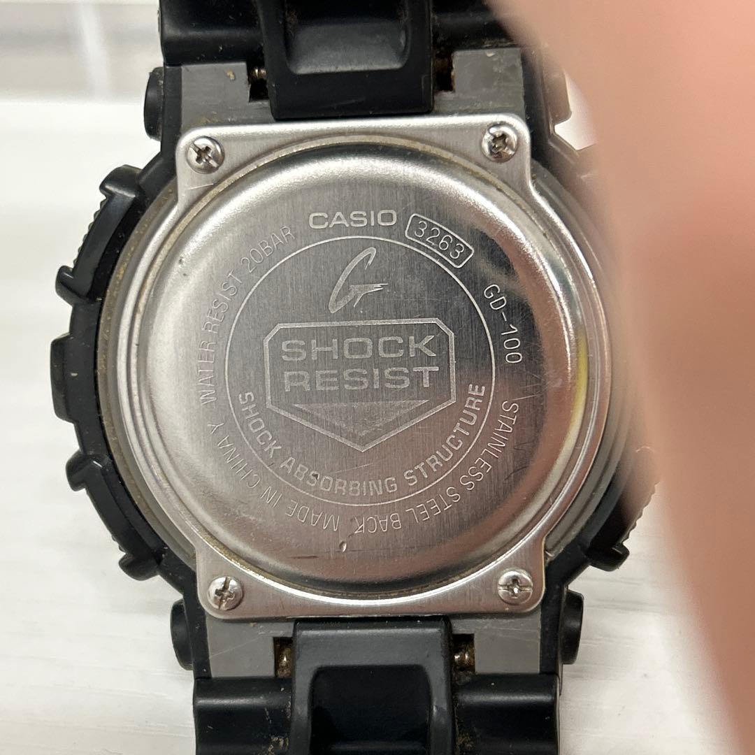 G-Shock Digital Watch GD-100-1A with 20BAR Water Resistance Japan Import
