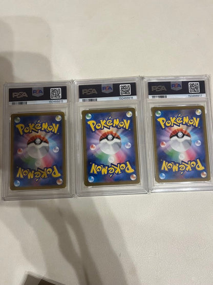 Kansai Collection Classic Charizard, Blastoise, and Charmander PSA 10 sequential card set from Japan