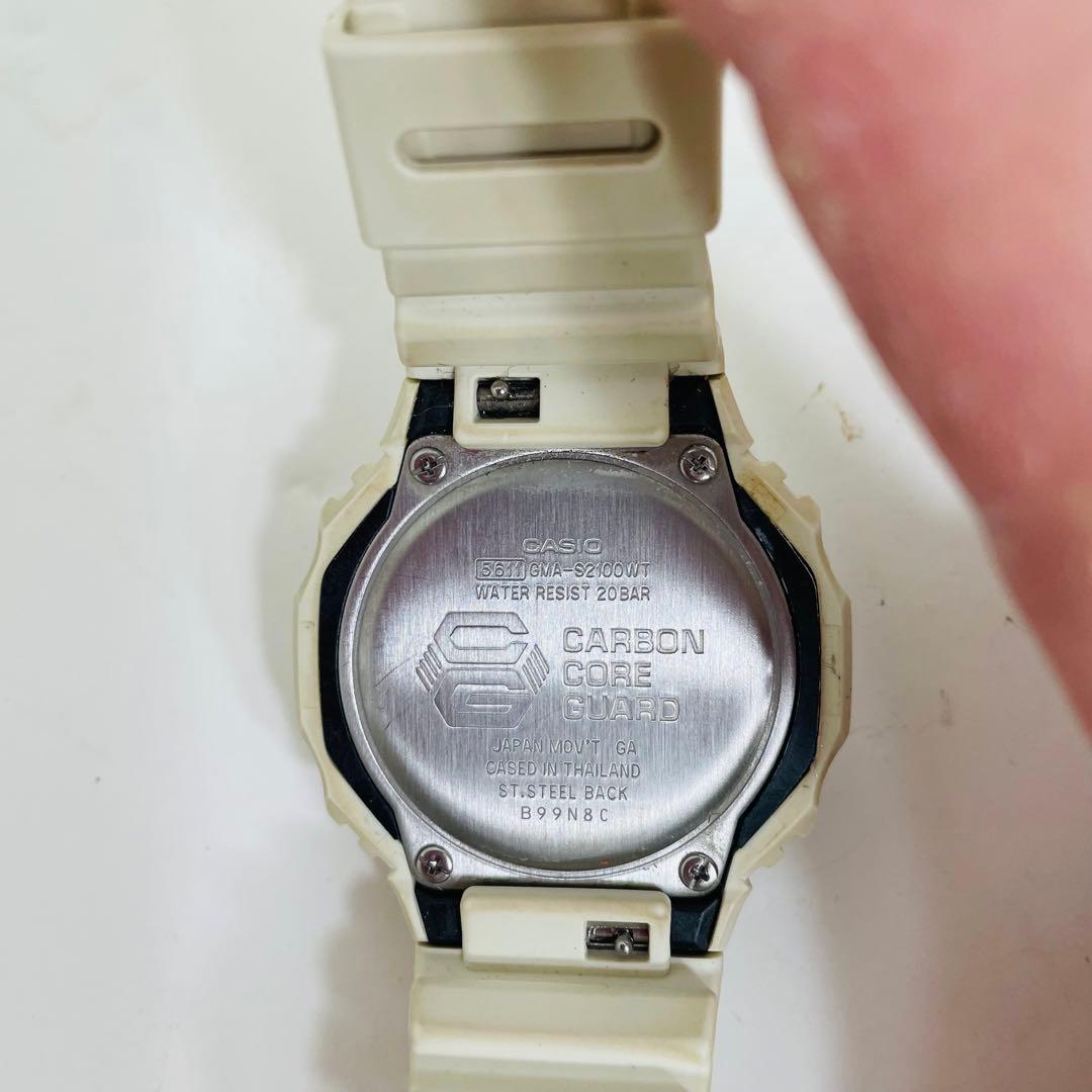 Casio G-Shock GMA-S2100WT Digital Analog Watch - White — Japan Import