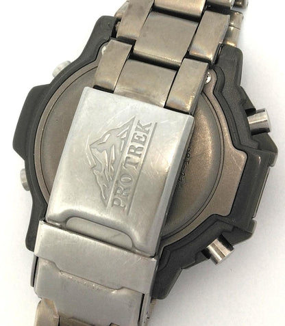 Casio Protrek Tide Graph PRT-111 Titanium Men’s Quartz Watch — Japan Import