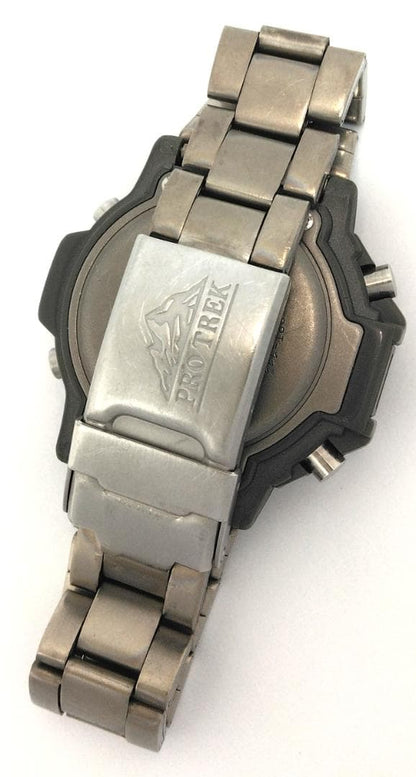 Casio Protrek Tide Graph PRT-111 Titanium Men’s Quartz Watch — Japan Import