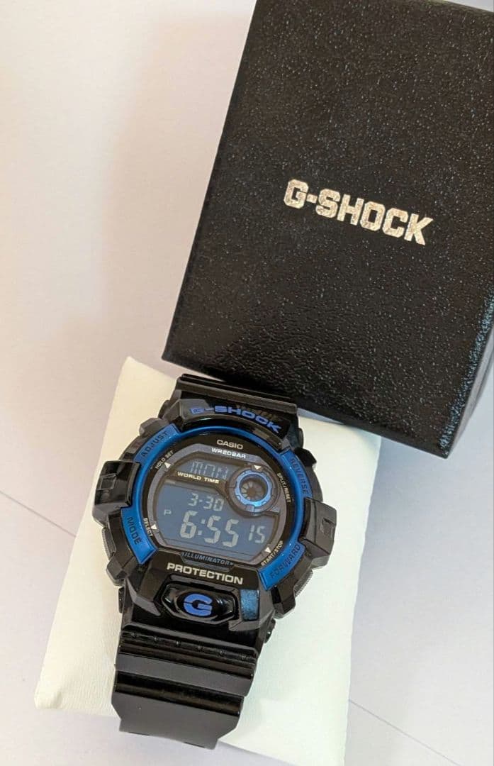 Casio G-Shock Digital Watch Black and Blue