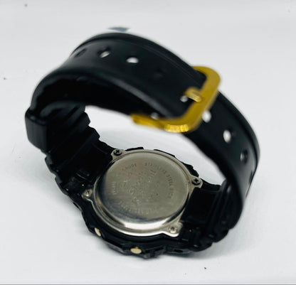 Casio G-SHOCK DW-5600E 1545 Vintage Model with Gold Buckle Used — Japan Import