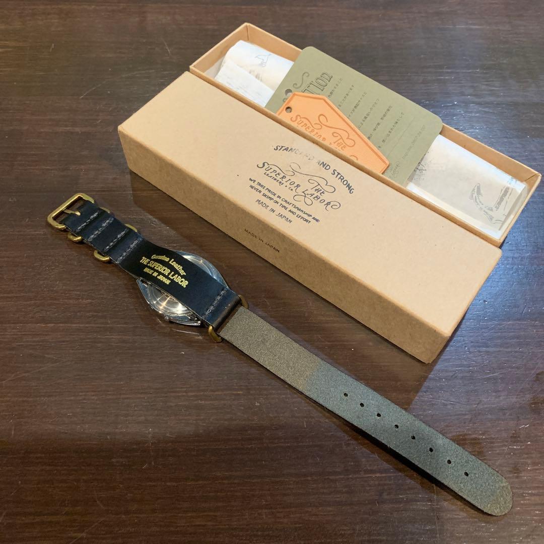 Superior Labor Leather Watch Strap for Casio Watches — Japan Import