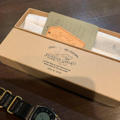 Superior Labor Leather Watch Strap for Casio Watches — Japan Import
