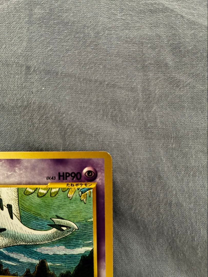 Bandai Pokemon Lugia promo card folder from 2000-2002 series with a white blemish shown