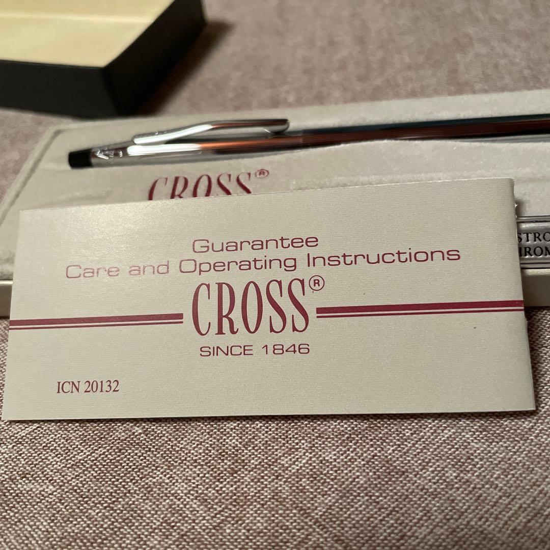Cross Lustrous Chrome ballpoint pen Model 3502 with shiny chrome finish made in the USA