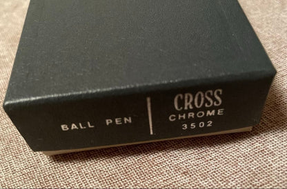 Cross Lustrous Chrome ballpoint pen Model 3502 with shiny chrome finish made in the USA