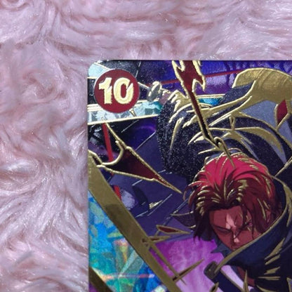 One Piece Shanks SP OP06-007 SR collectible card showing front with character art