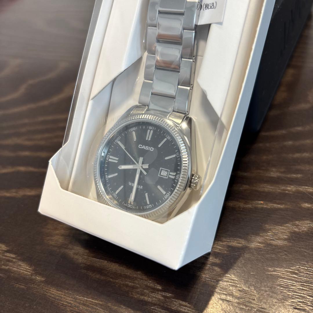 Casio Collection Quartz Watch Model MTP-1302D-1A1JF with Metal Band and Date Feature — Japan Import