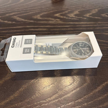Casio Collection Quartz Watch Model MTP-1302D-1A1JF with Metal Band and Date Feature — Japan Import