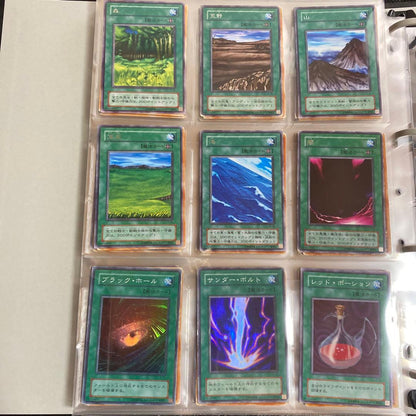 Complete set of Blue-Eyes White Dragon Yugioh cards from the Second Series Japanese import