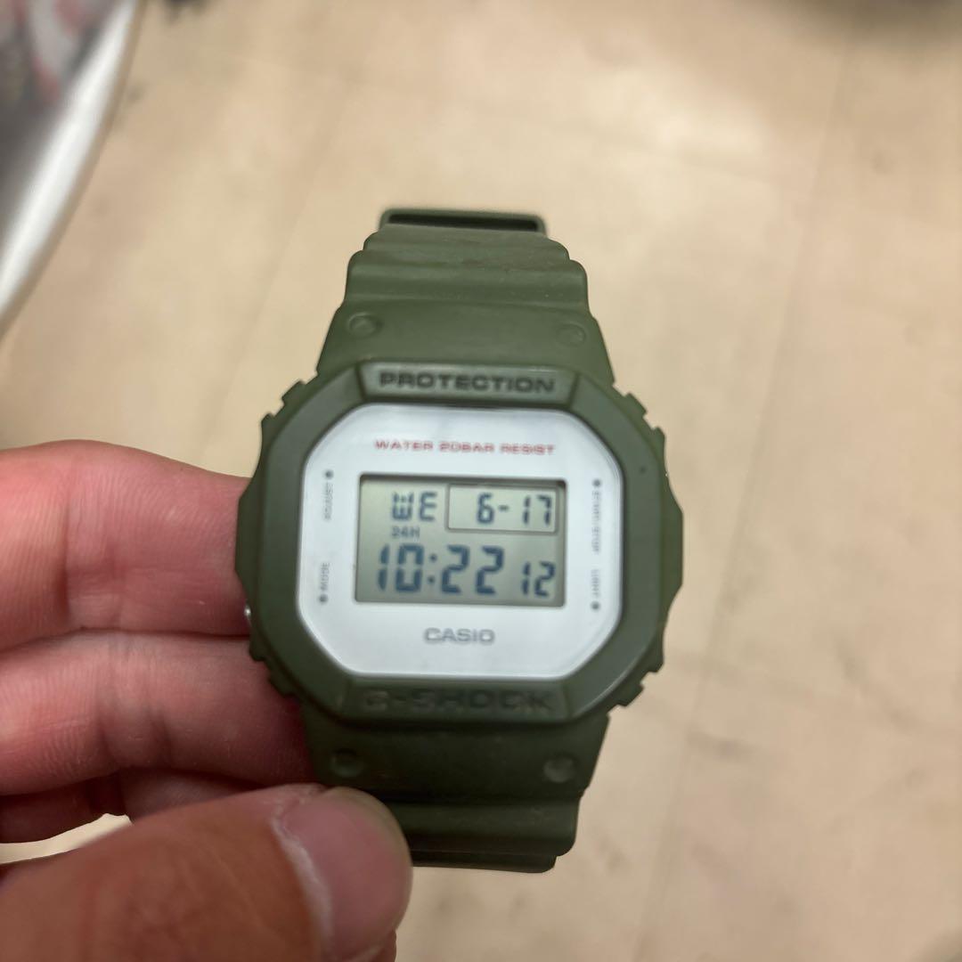 Casio G-Shock DW-5600M Digital Watch Khaki Shock Resistant 20 ATM — Japan Import