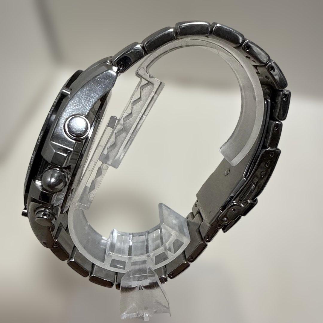 Casio Edifice EF-543DJ Quartz Watch with Tachymeter in Black and Silver — Japan Import