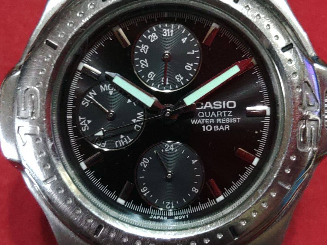 Casio MTD-1046 Black Dial 10 Bar Analog Quartz Watch
