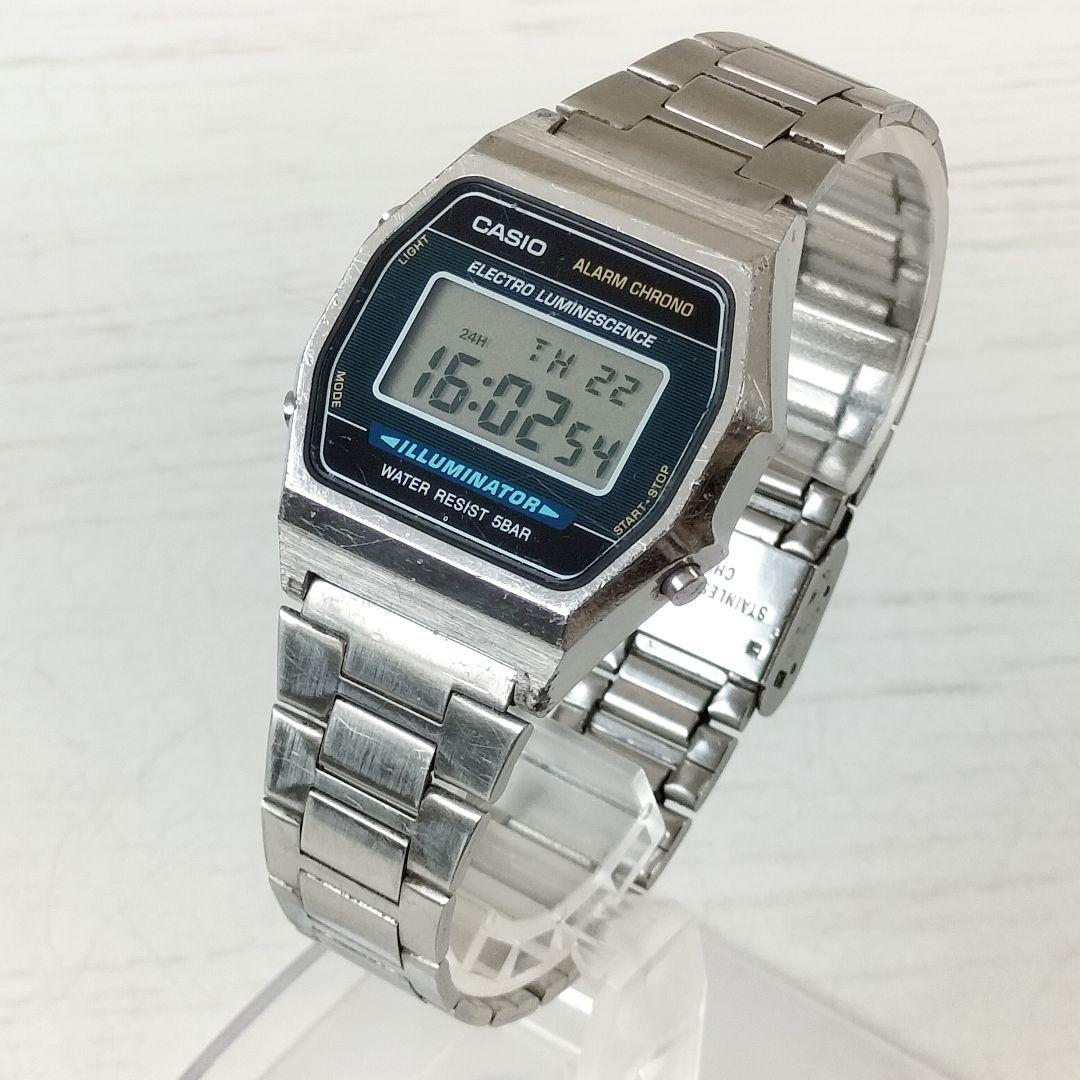 Casio Alarm Chron W-99 Quartz Vintage Metal Case from the 1980s