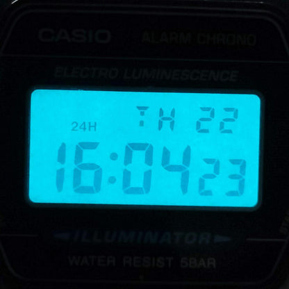 Casio Alarm Chron W-99 Quartz Vintage Metal Case from the 1980s