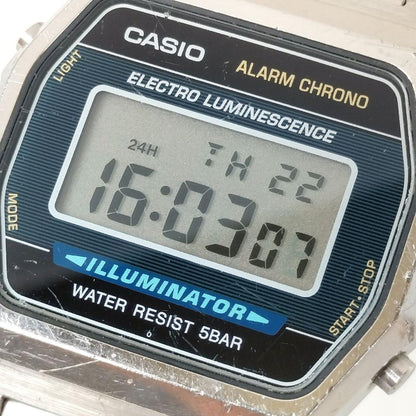 Casio Alarm Chron W-99 Quartz Vintage Metal Case from the 1980s