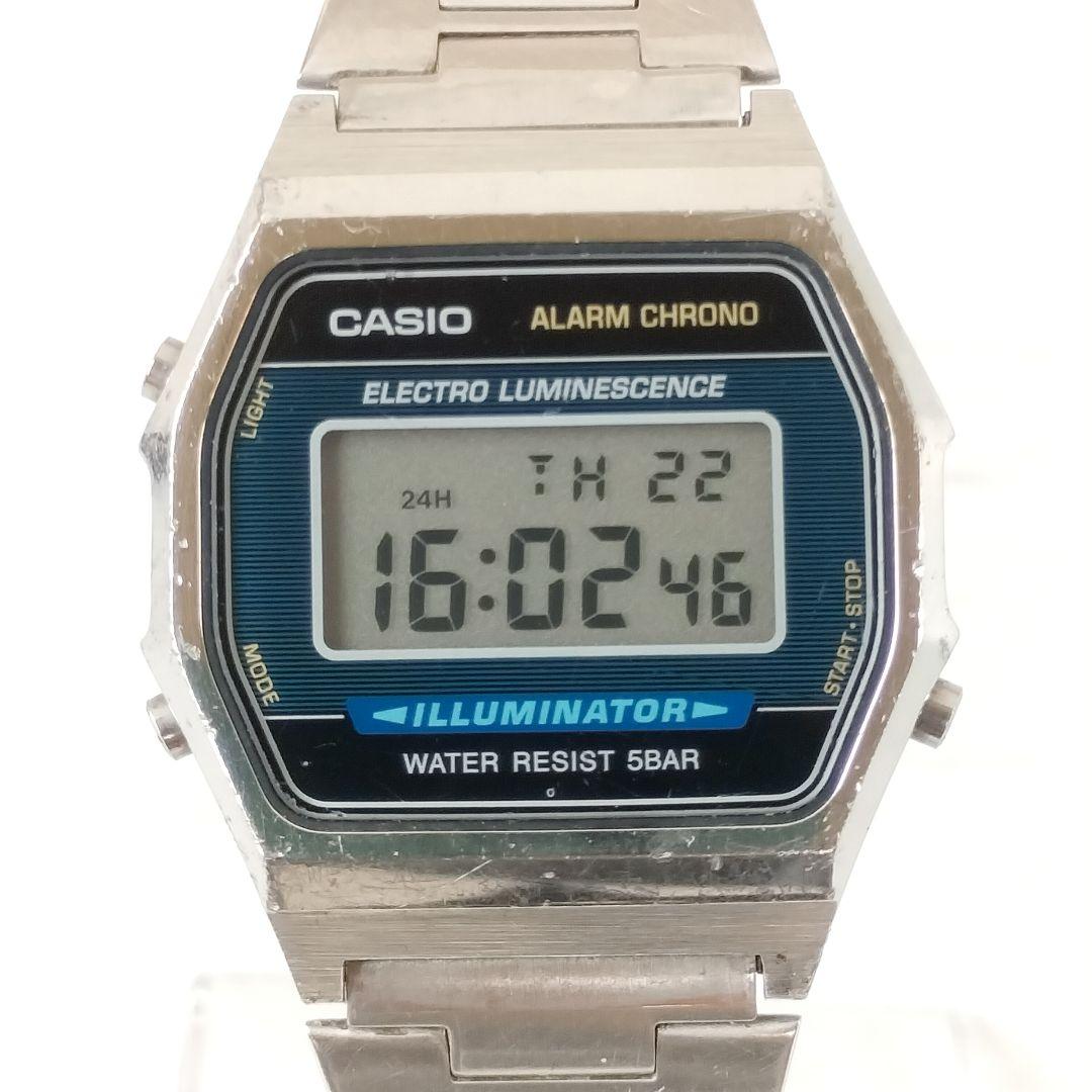 Casio Alarm Chron W-99 Quartz Vintage Metal Case from the 1980s
