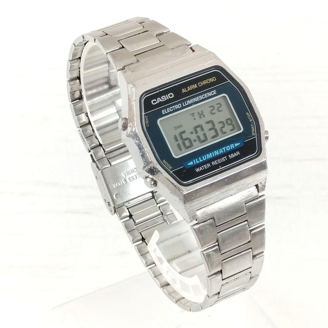 Casio Alarm Chron W-99 Quartz Vintage Metal Case from the 1980s
