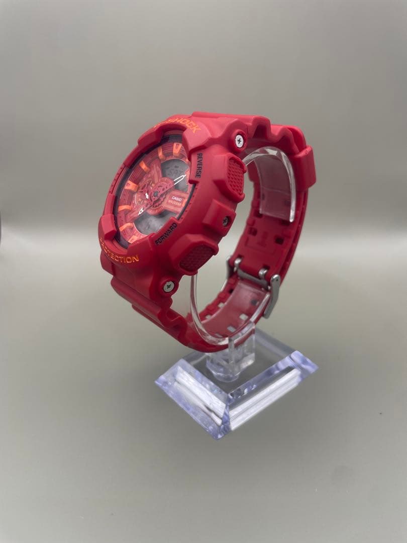 Casio G-Shock GA-110AC Red Watch with New Battery and Shock Resistance — Japan Import