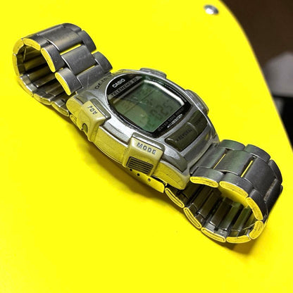 Casio Data Bank Illuminator Watch with Battery and Verified Operation — Japan Import