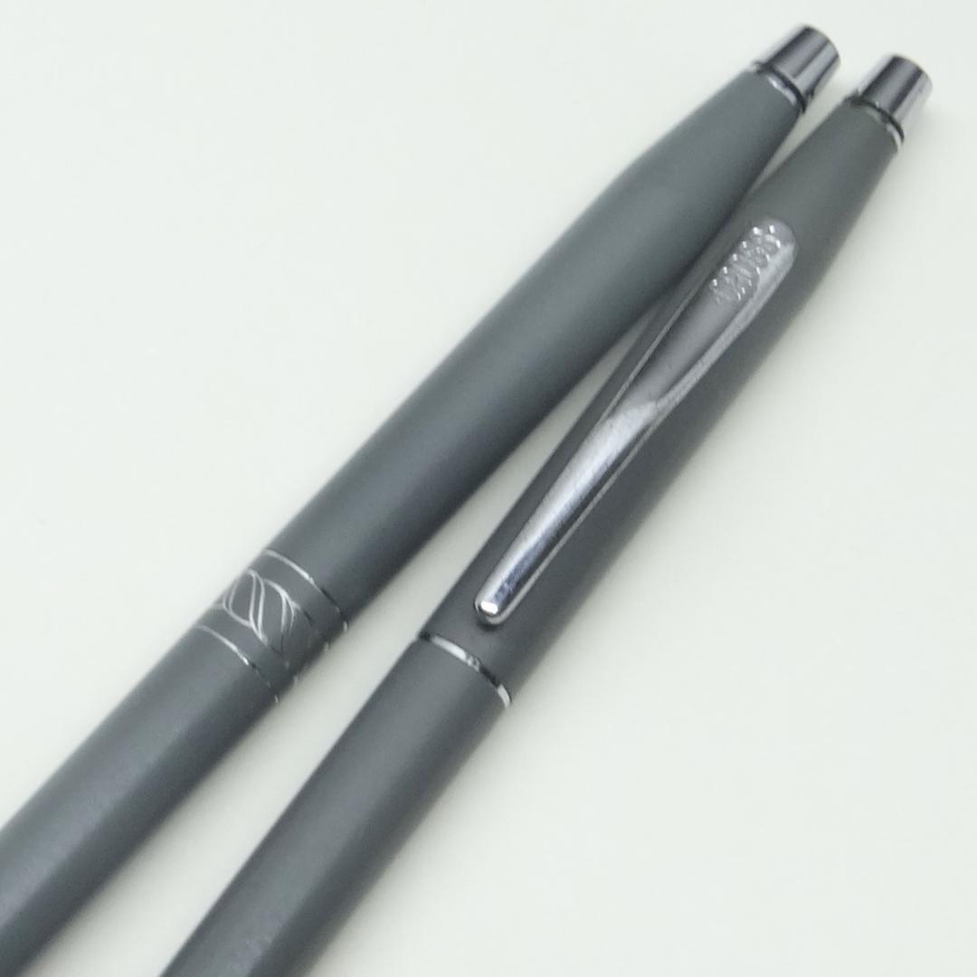 Cross Gray Ballpoint Pen Set Twist Type for Women 2 Pieces Japan Import