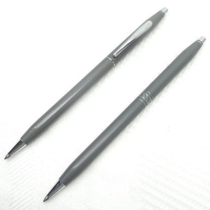 Cross Gray Ballpoint Pen Set Twist Type for Women 2 Pieces Japan Import