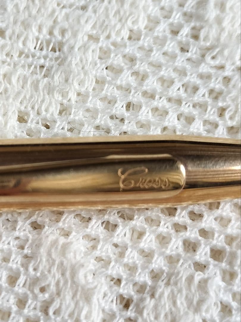 Japan Import Cross Ballpoint Pen Classic 14KT Plated Includes Refill