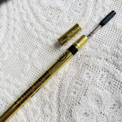 Japan Import Cross Ballpoint Pen Classic 14KT Plated Includes Refill