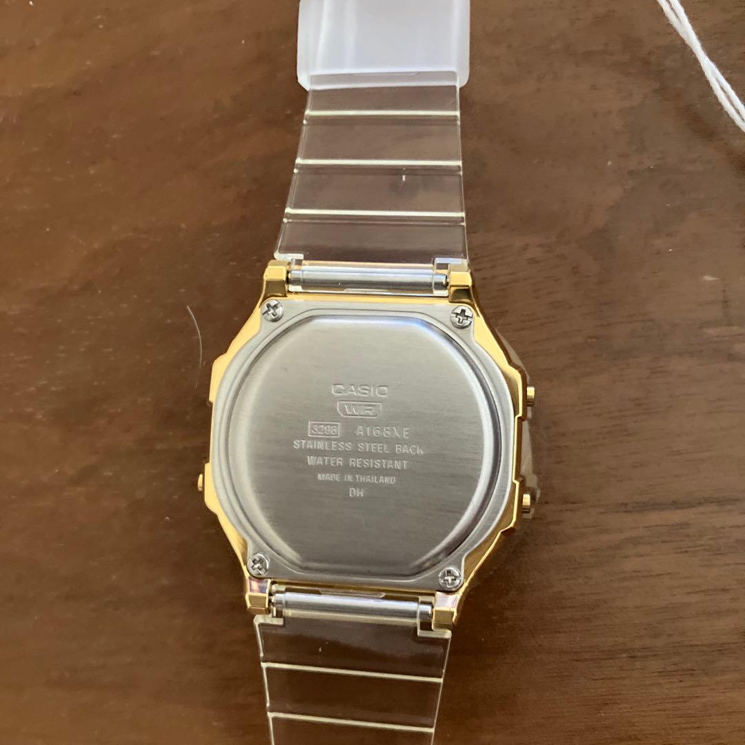 Casio A168XESG-9 Skeleton Gold Watch