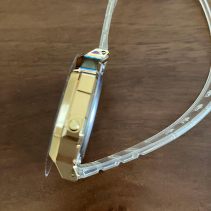 Casio A168XESG-9 Skeleton Gold Watch