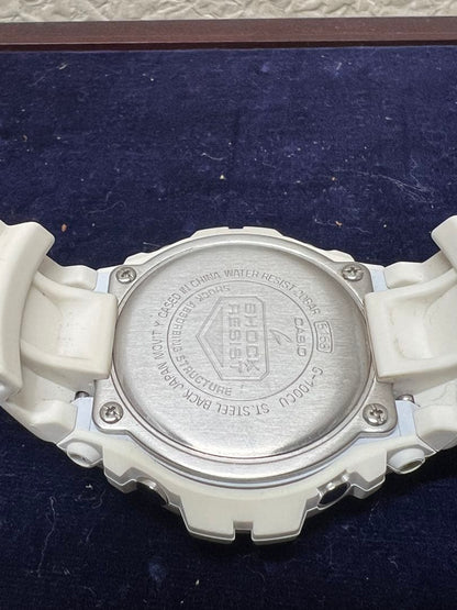 Casio G-Shock Analog Digital G-100CU-7AJF Watch White 20 Bar Water Resistant - Japan Import