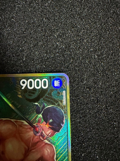 One Piece Monkey D. Luffy OP06-118 SEC Parallel Card with Slash attribute sleeved and in mint condition