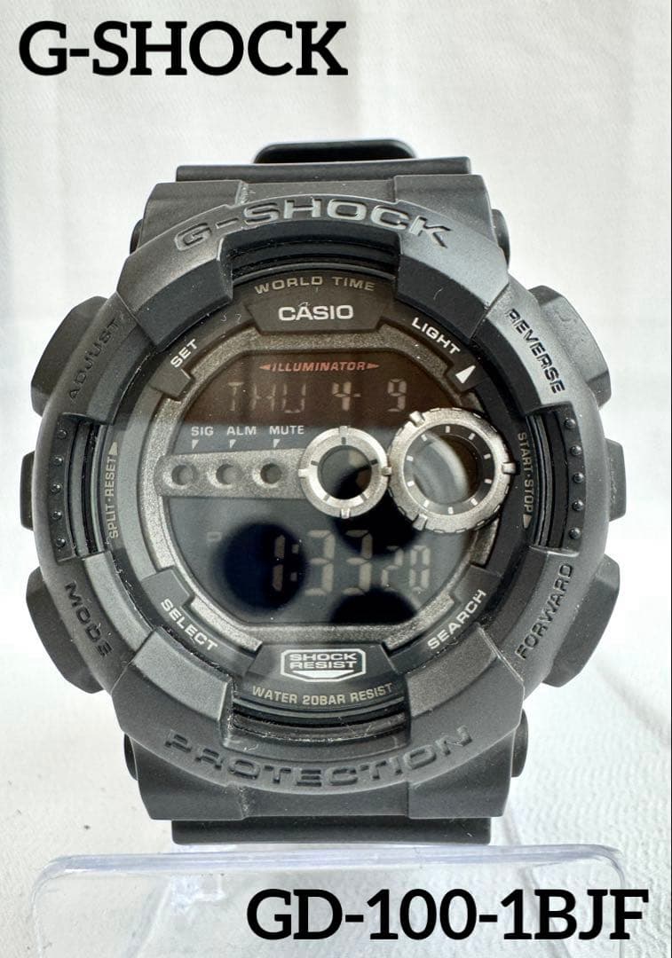 Casio G-Shock Big Case Super Illuminator GD-100-1BJF Watch with Box - Japan Import